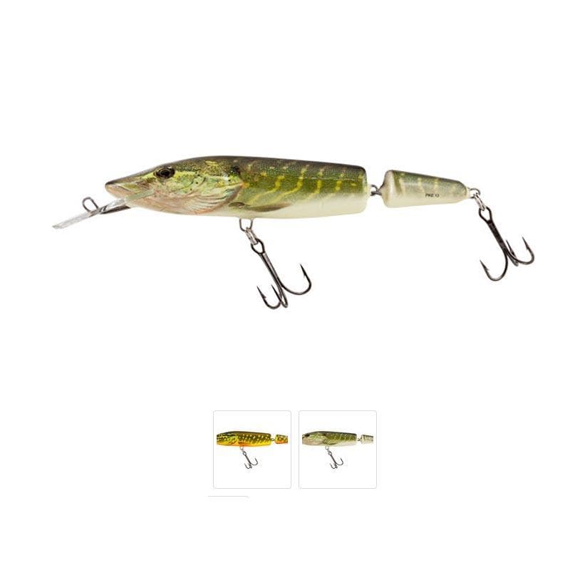 Salmo Pike Jointed Deep Runner 11cm Real Pike - foto 2
