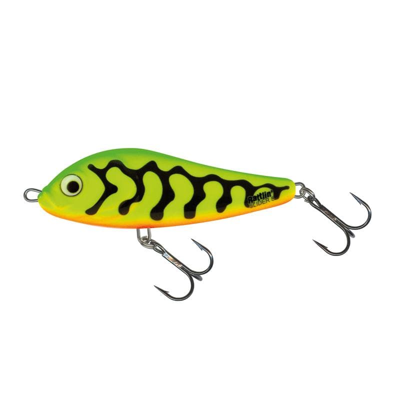 Salmo Sinking Rattlin Slider 8cm Green Tiger