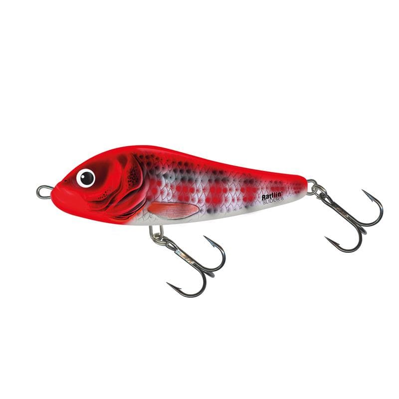 Salmo Sinking Rattlin Slider 8cm Holo Red Head Striper