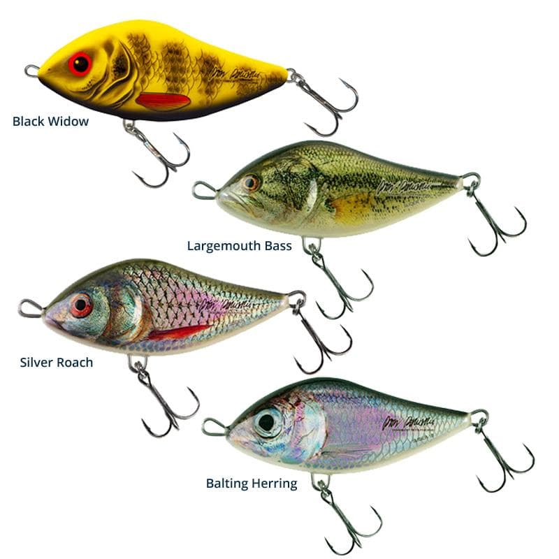 Salmo Slider 12cm Sinking Black Widow - foto 2