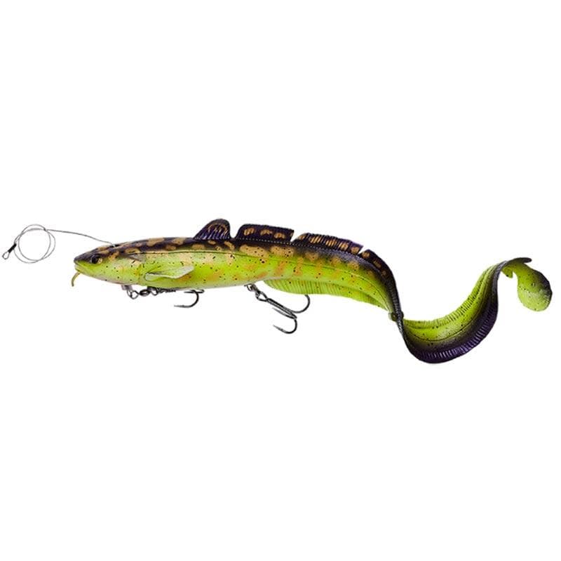 Savage Gear 3D Line Thru Burbot 36cm 216g Fast Sinking Purple Haze