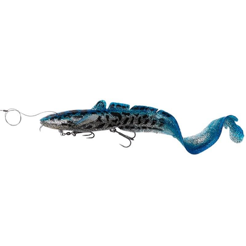 Savage Gear 3D Line Thru Burbot 50cm 435g Fast Sinking Blue Silver UV
