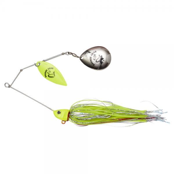 Savage Gear Da'Bush Spinnerbait 21g Sinking Yellow Silver Holo Flame