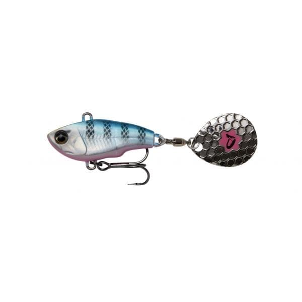 Savage Gear Fat Tail Spin 8cm 24g Sinking Blue Silver Pink