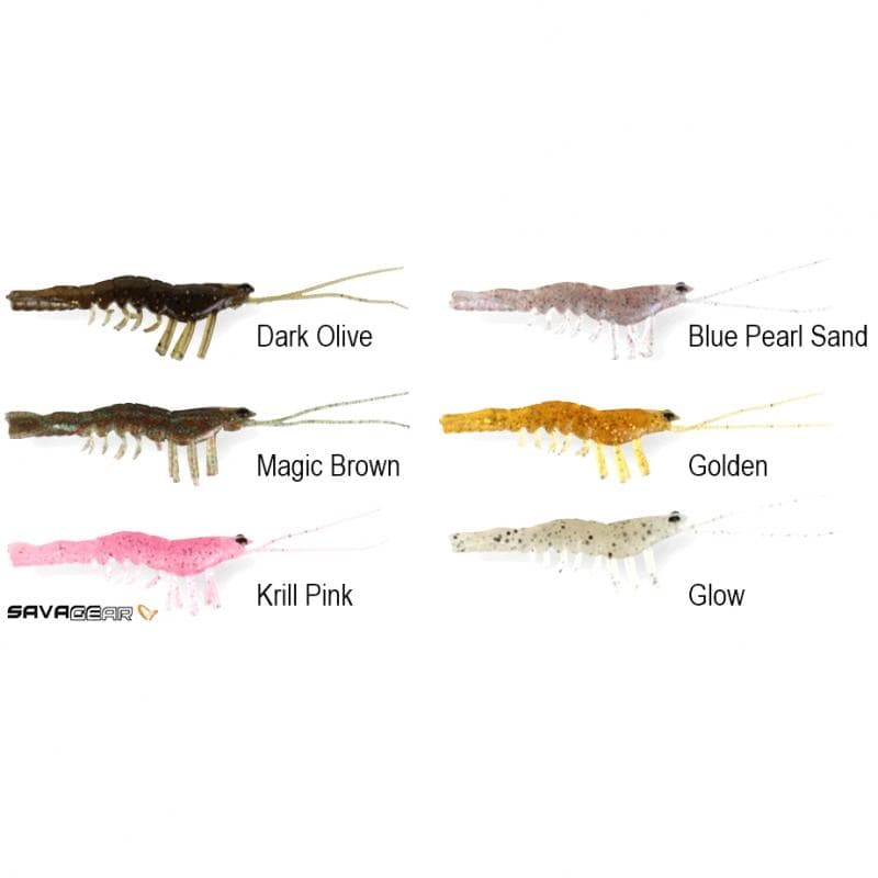 Savage Gear Manic Shrimp 10cm 4pcs Blue Pearl - foto 4