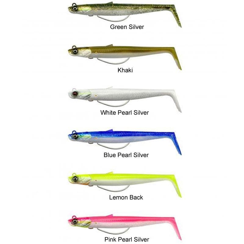 Savage Gear Savage Sandeel V2 WL 11.5Cm 22G Sinking Green Silver 2+1 - foto 2