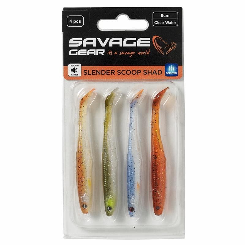 Savage Gear Slender Scoop Shad 13cm Clear Water Mix - foto 2