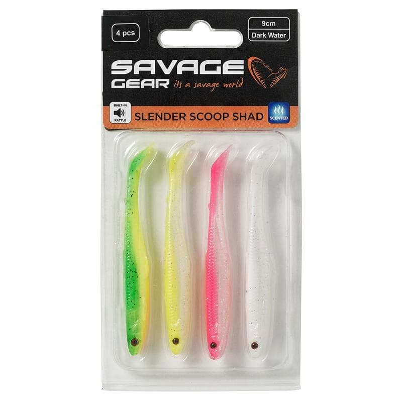 Savage Gear Slender Scoop Shad 13cm Dark Water Mix - foto 2