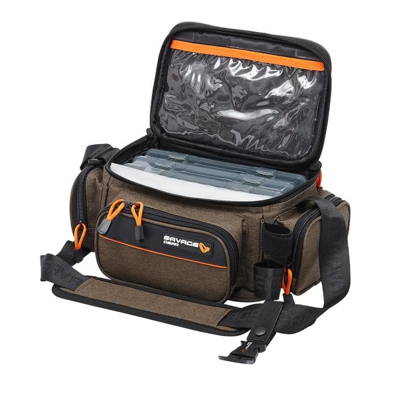 Savage Gear System Box Bag S Incl. 3 Tackleboxen