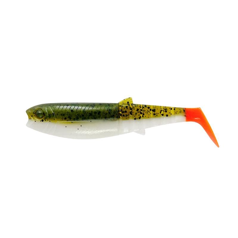 Savagear Cannibal Shad 8cm Olive Hot Orange