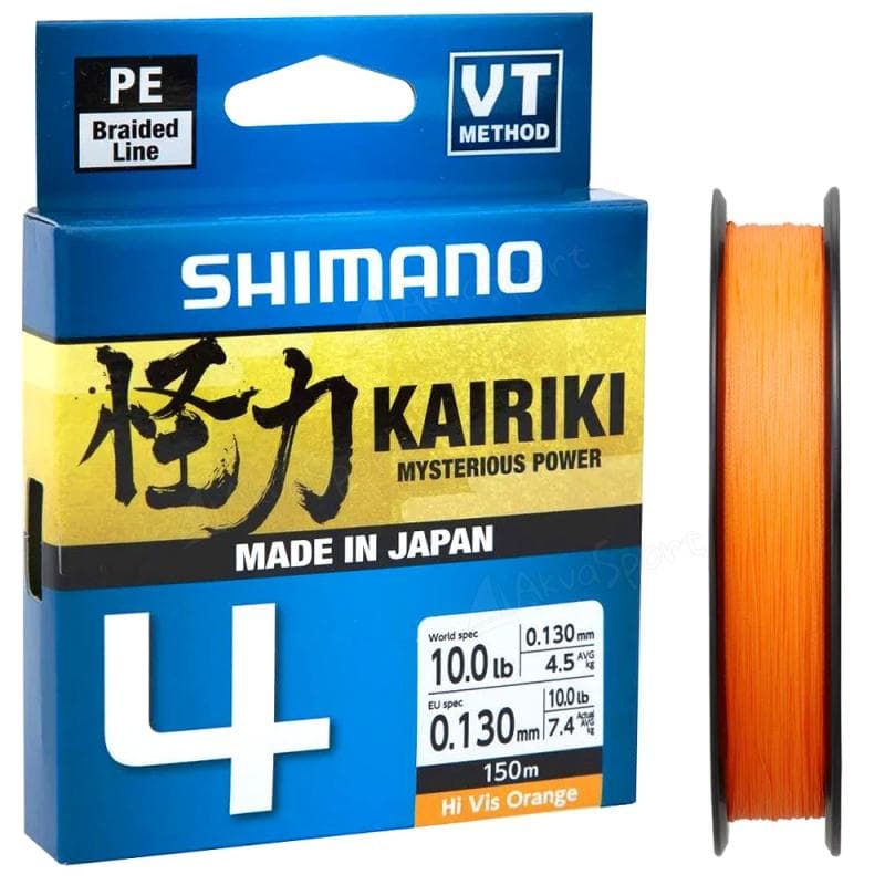 Shimano Kairiki 4 Hi-Vis Orange 0.28mm
