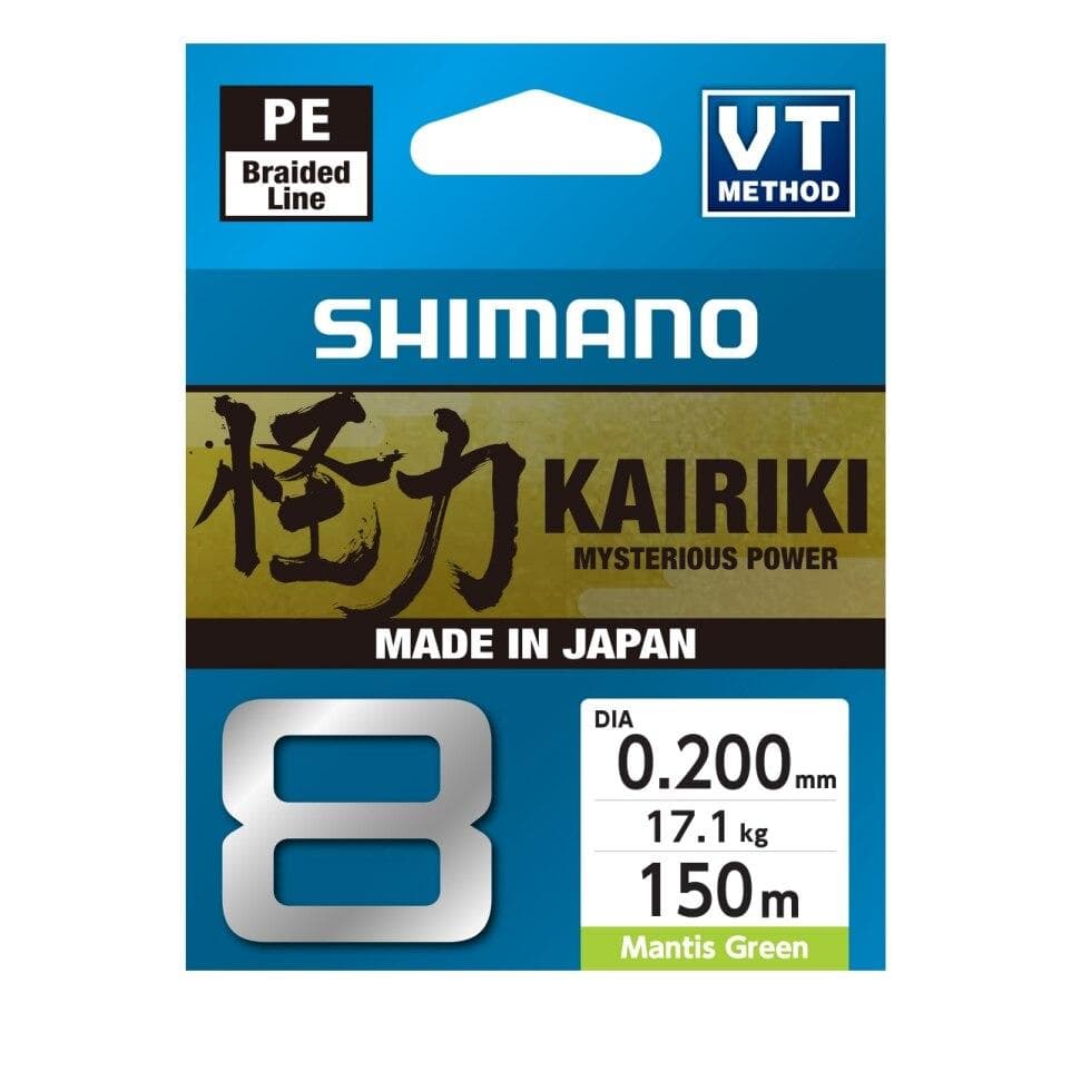 Shimano Kairiki 8 Mantis Green 150m 0.20mm/17.1kg