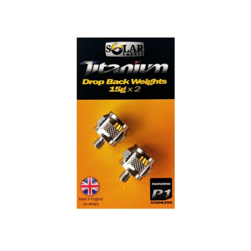 Solar P1 Titanium Drop Back Weights 15g 2st
