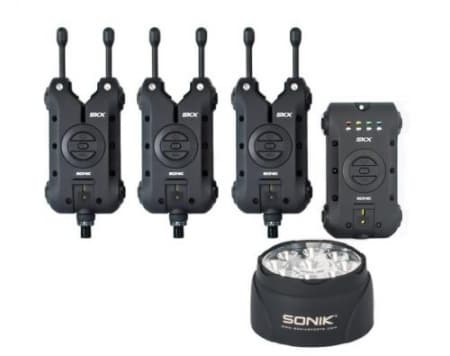 Sonik SKX 3+1 Alarm + Bivvy Lamp - Beetmelderset