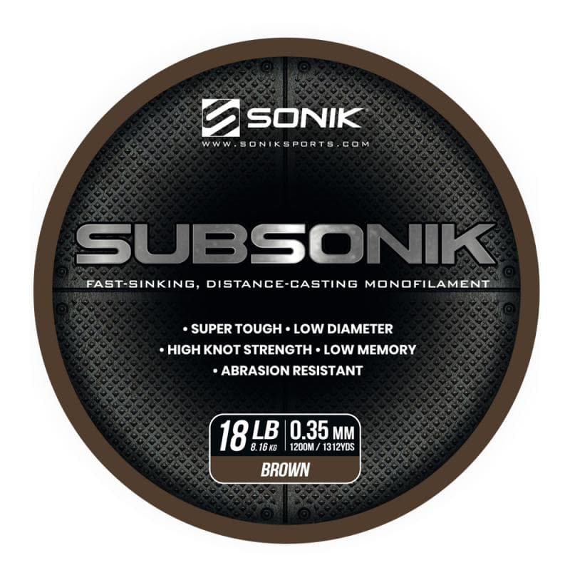 Sonik Subsonik Monofilament Brown 1200M 18LB/0.35mm