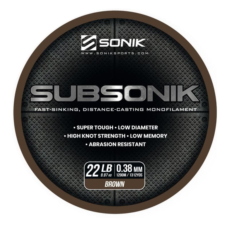 Sonik Subsonik Monofilament Brown 1200M 22LB/0.38mm
