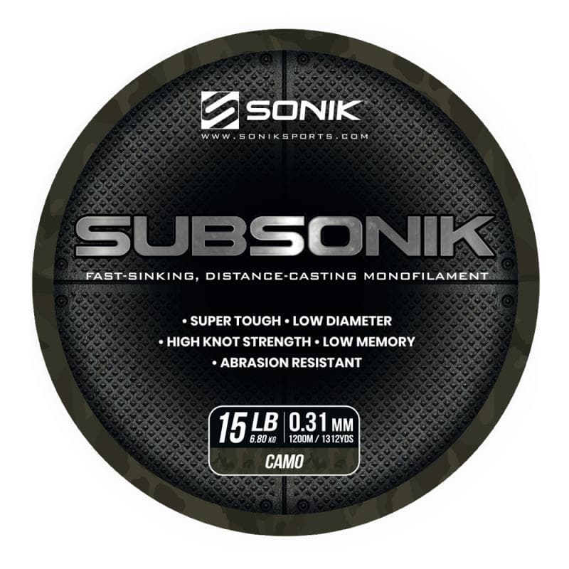 Sonik Subsonik Monofilament Camo 1200M 15LB/0.31mm