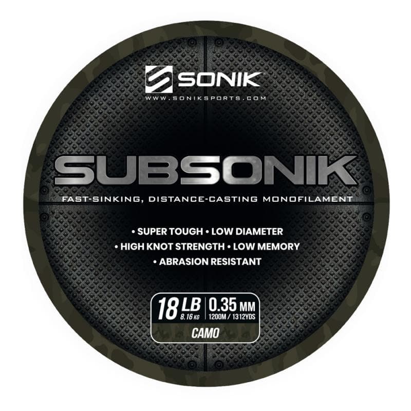 Sonik Subsonik Monofilament Camo 1200M 18LB/0.35mm