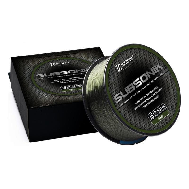 Sonik Subsonik Monofilament Green 1200M 18LB/0.35mm - foto 2