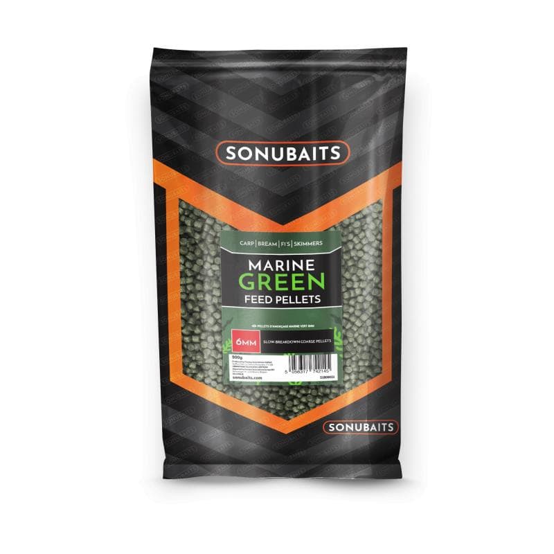 Sonubaits Marine Green Feed Pellets 6mm - 900g