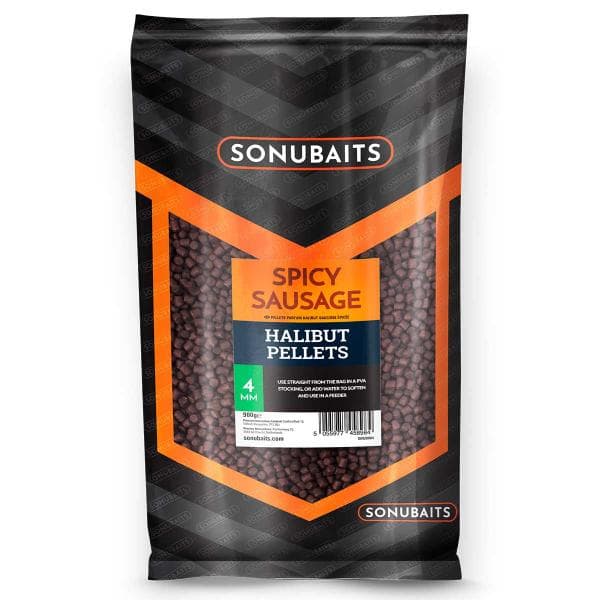 Sonubaits Spicy Sausage Feed Pellets 4MM 900g