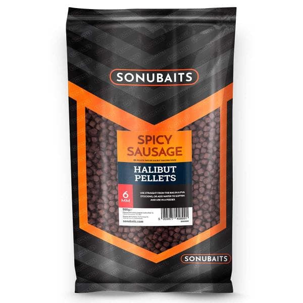 Sonubaits Spicy Sausage Feed Pellets 8MM 900g