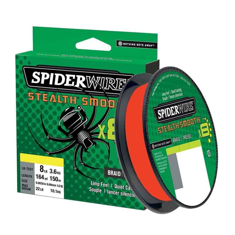Spiderwire Stealth Smooth 8 Red per meter 0.19mm 18kg