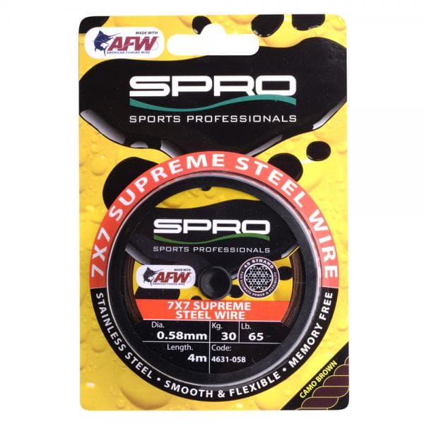 Spro 7x7 Supreme Steel Wire 4m 0.58mm - 30kg