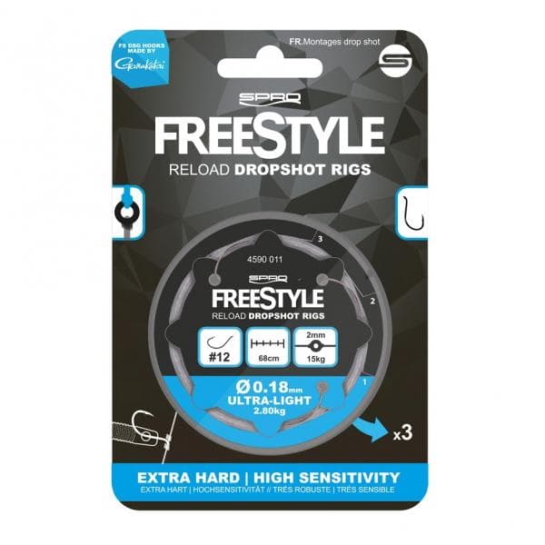 Spro Freestyle Reload Dropshot Rigs Haak: 04 - 0.28mm