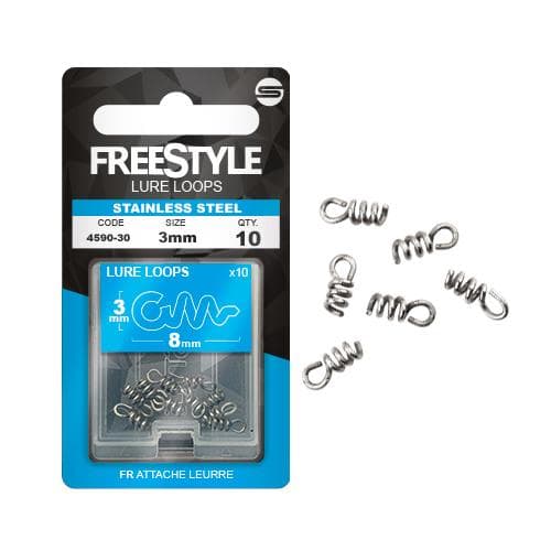 Spro Freestyle Reload Stainless Lure Loop 3x8mm