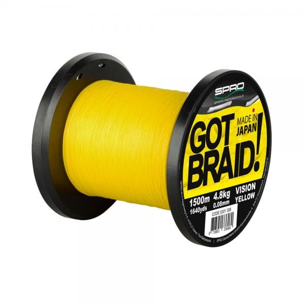 Spro GOT Braid Yellow per meter 0.13mm/7.4kg