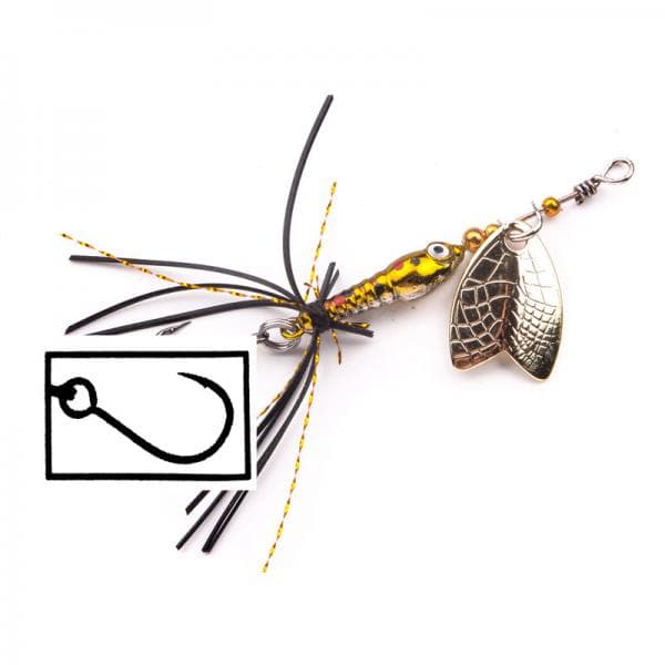 Spro Larva Mayfly Micro Spinner Brown Trout 5cm 4g SH