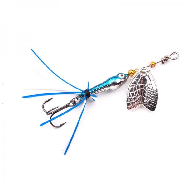 Spro Larva Mayfly Micro Spinner Chrome Blue 5cm 4g TH