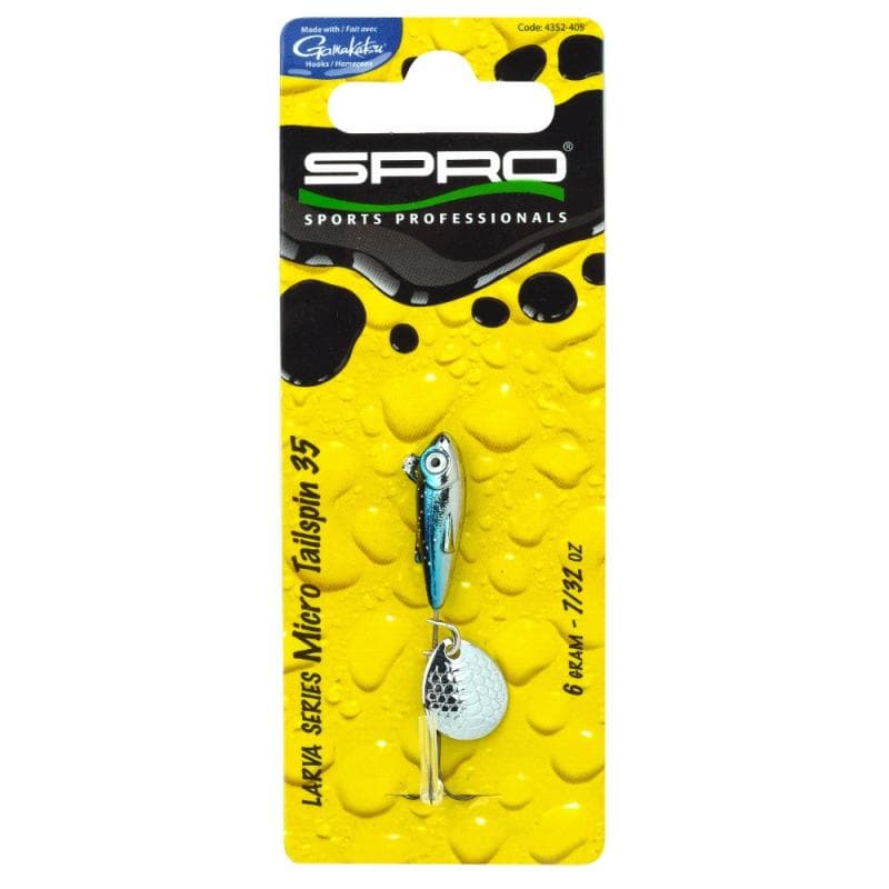 Spro Larva Micro Tailspin 35 Chrome Blue - foto 2