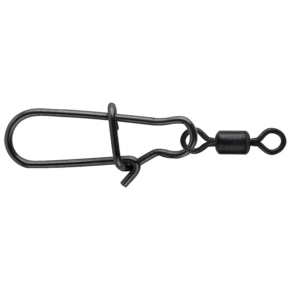 Spro Matt Black Easy Snap Rolling Swivel Size 1+8/9kg
