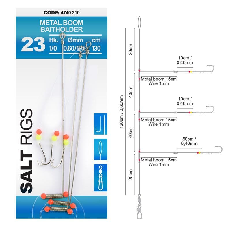 Spro Salt Rig #23 130cm Metal Boom Baitholder 1 - foto 2
