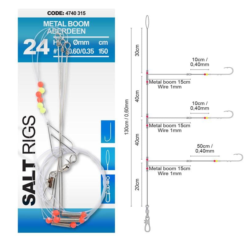 Spro Salt Rig #24 150cm Metal Boom Aberdeen 4 - foto 2