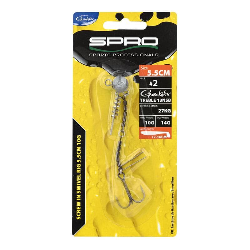 Spro Screw In Swivel Rig 5.5cm 10g Haak 2 - foto 3