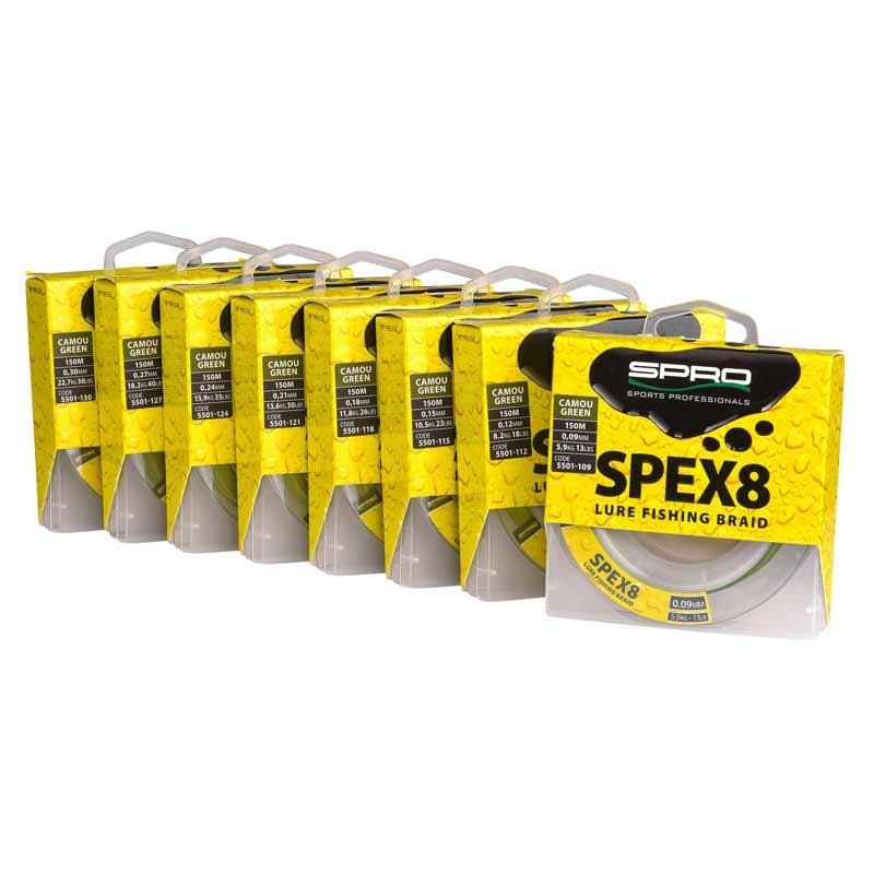 Spro Spex8 Braid Camo Green 150m 0.09mm 5,9kg - foto 2