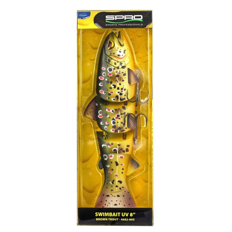 Spro Swimbait 8'' UV Slow Sinking Brown Trout - foto 2