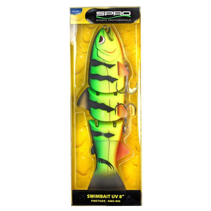 Spro Swimbait 8'' UV Slow Sinking Firetiger - foto 2