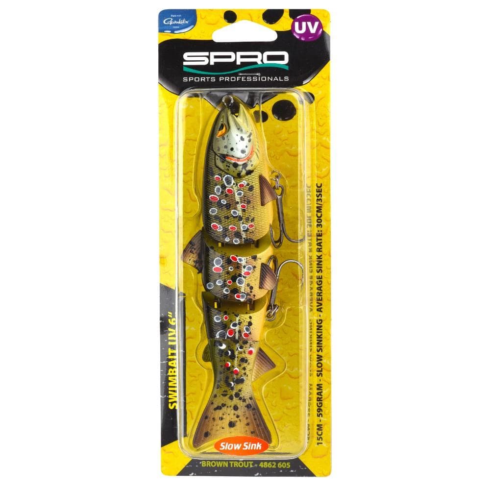 Spro Swimbait BBZ-1 6'' UV Slow Sinking Brown Trout - foto 2