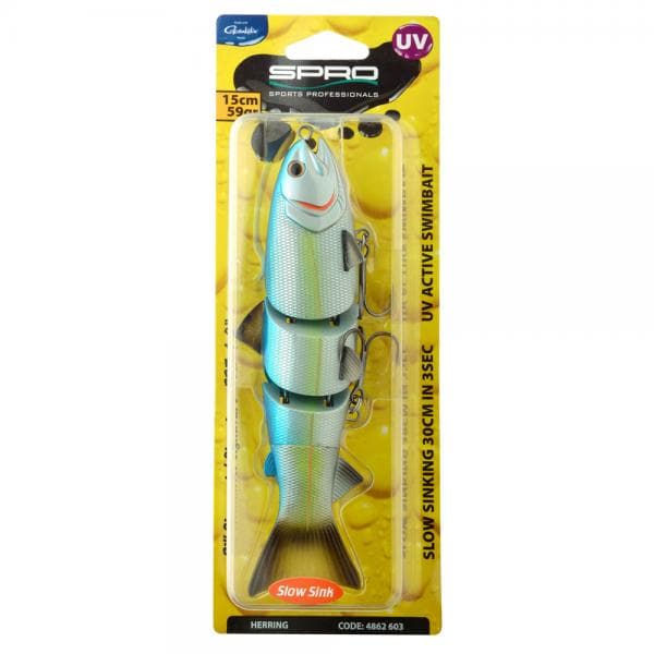 Spro Swimbait BBZ-1 6'' UV Slow Sinking Herring - foto 2