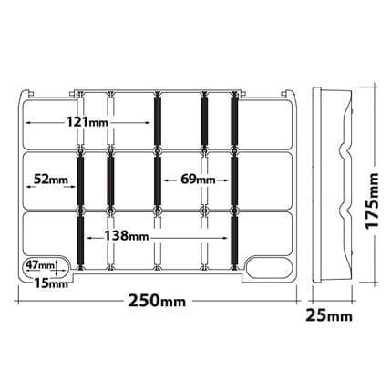 Spro Tackle Box Xtra TBX25M Dark - foto 4