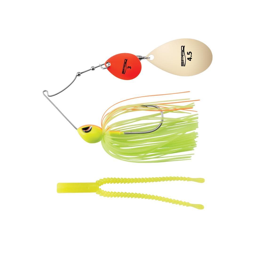 Spro Thumper Spinnerbait 3/8oz 10.5g Chartreuse/Orange/Orange