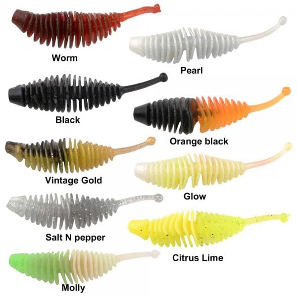 Spro Trout Master Incy Grub Salt & Pepper - foto 2
