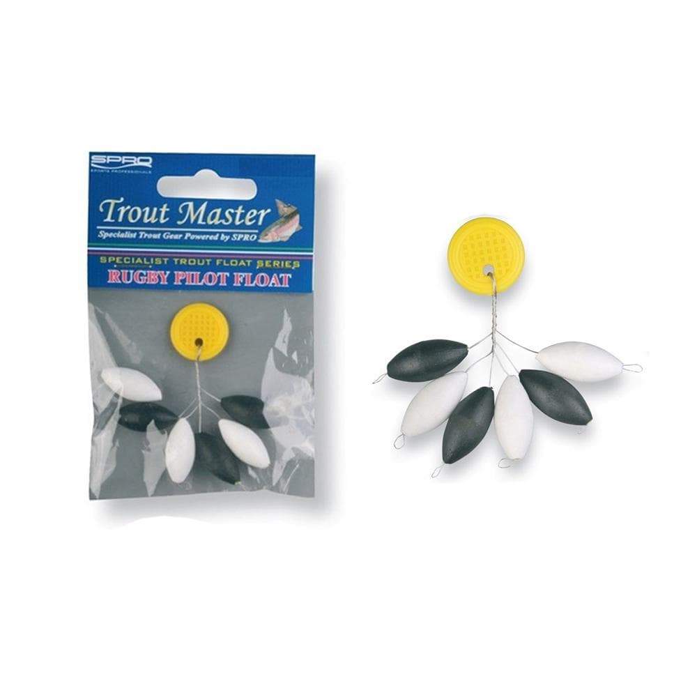 Spro Trout Master Rugby Pilot Float Black & White 10mm