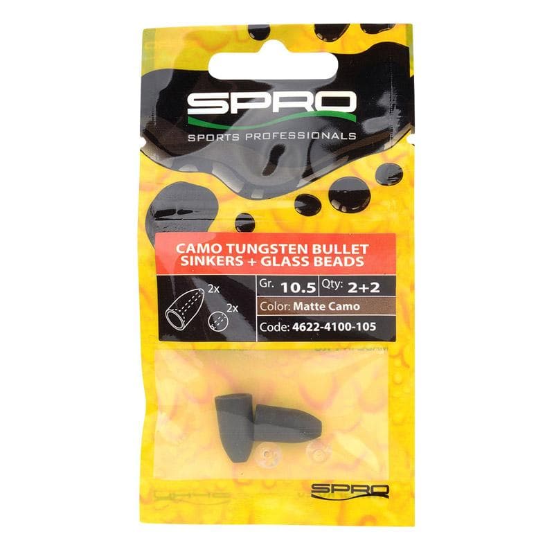 Spro Tungsten Camo Bullet Sinkers Matte Camo 10g - foto 2
