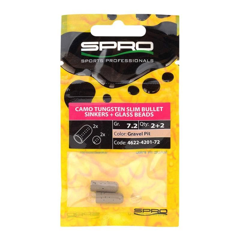 Spro Tungsten Camo Slim Bullet Sinkers Gravel Pit 7.2g - foto 2