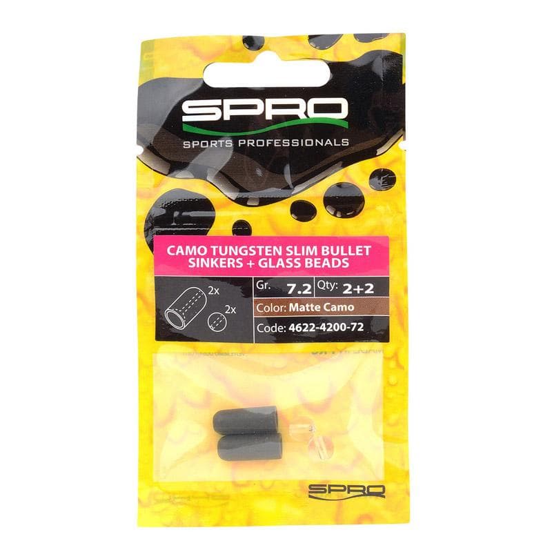Spro Tungsten Camo Slim Bullet Sinkers Matte Camo 1.8g - foto 2